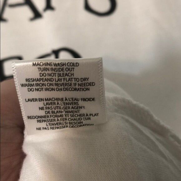 Recycled Karma “Sunday’s Are For Brunch” White Tee 19A - Picture 6 of 7